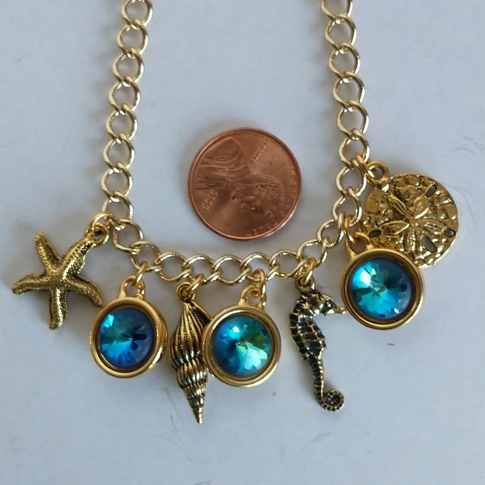 Women's Swarovski crystal seaside bracelet - Picture 6 of 7